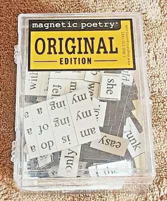 VTG Vintage Magnetic Poetry Original Edition Game Literary Circa 1992 Unused • $24.50