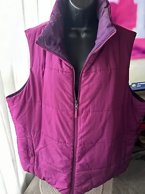 MERONA Women’s Plus Size 4 Fuchsia/Plum Reversible Puffer Jacket • $8