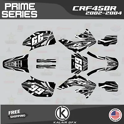 Graphics Kit For Honda CRF450R (2002-2004) Prime Series - White • $96.99