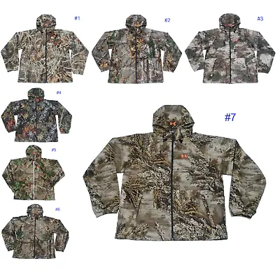 NEW Under Armour Track Cold Gear Camo Hunting Hybrid Hooded Zip Jacket Men M L • $36.99