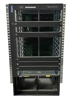 Cisco Catalyst 6500-E Series WS-C6513-E V01 (CHASSIS ONLY!) *MISSING FACEPLATE* • $149.30