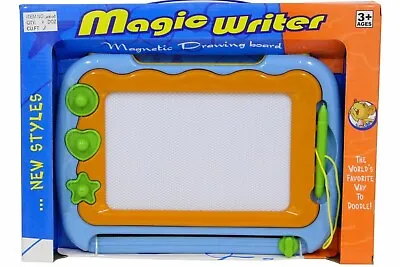 Plastic Materials Magnetic Drawing & Painting Board Sketcher Kids Game Gift Toy • £10.11