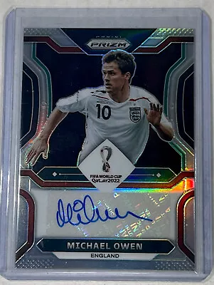 2022 Prizm FIFA World Cup Qatar Michael Owen Auto England /25 S-MO ⚽️🔥 • $375