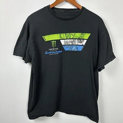 Monster Energy Drink AMA Supercross Championship 2021 Black Men’s Size Small • $10.99