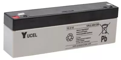 YUASA - Yucel 12V 2.3Ah Sealed Lead Acid Battery • £29.92
