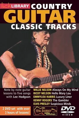Lick Library COUNTRY GUITAR CLASSIC TRACKS Elvis Presley Guitar Video DVD Lesson • $24.95