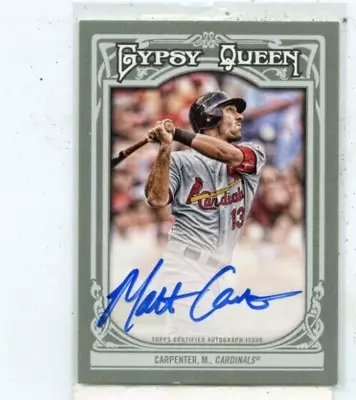 Matt Carpenter 2013 Topps Gypsy Queen Certified On Card  Auto Autograph #GQA-MCA • $12.99