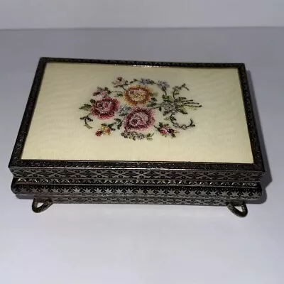 Vintage Regent Of London Dressing Table Footed Vanity Or Jewellery Box England • $29