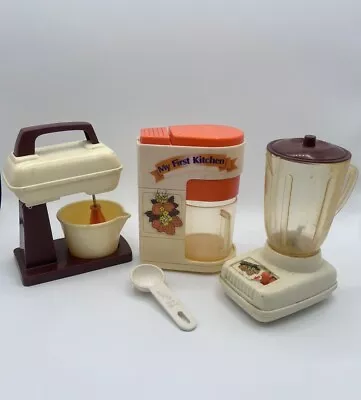 Rare Vintage 80's My First Kitchen Play Appliances Toys Blender Mixer Coffee • $19.99