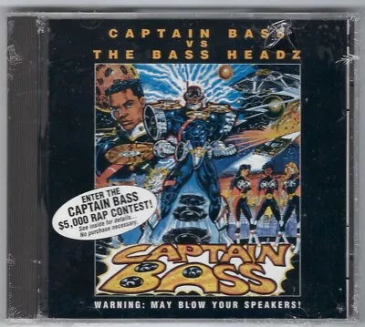 CAPTAIN BASS Vs THE BASS HEADZ 1993 CD New SEALED OOP 90s Hip Hop Miami Booty • $50
