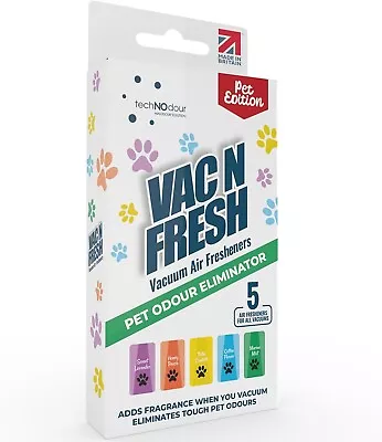 Vac N Fresh Pet Odour Eliminator Hoover Freshener Inserts Pet Friendly Smell Neu • £5.76