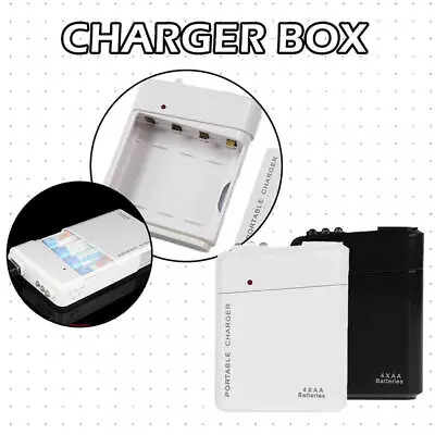 Portable USB 4AA Battery Emergency Charger Power Bank Cases For Phone Universal • £6.23