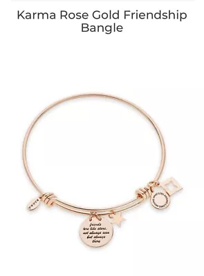 Argento Karma Rose Gold Friendship Bangle  • £16