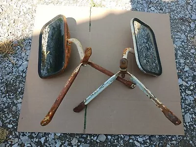 $100 • Buy Vintage Pick Up West Coast Truck Towing Mirrors Door Mounted Set With Brackets
