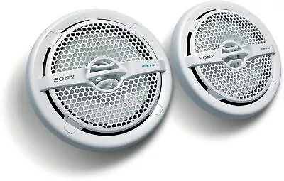 Sony XS-MP1611 6-1/2  2-way Marine Speakers (White) • $78