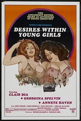 DESIRES WITHIN YOUNG GIRLS Movie POSTER 27x40 Georgina Spelvin Annette Haven • $17.98