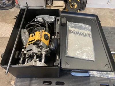 £136 • Buy DeWalt DW625E Plunge Router 240v  With Carry Case And Accessories