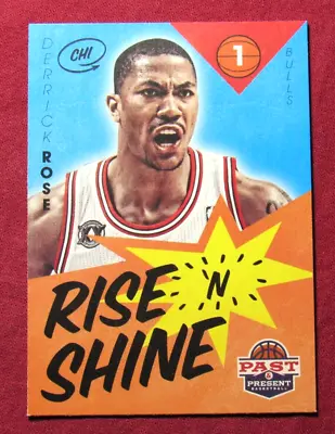 2012-13 Panini Past And Present Rise N Shine #24 Derrick Rose Chicago Bulls • $0.99