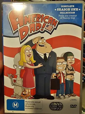 American Dad Season 1 | 3-DVD Set Seth MacFarlane Animated Sitcom 2005 Reg 4 • $4.70