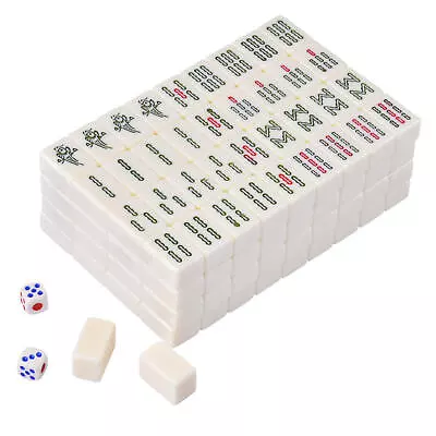 Mahjong Game Set 144pcs Mini Mahjong Tiles Traditional Chinese Majiang  • $43.98