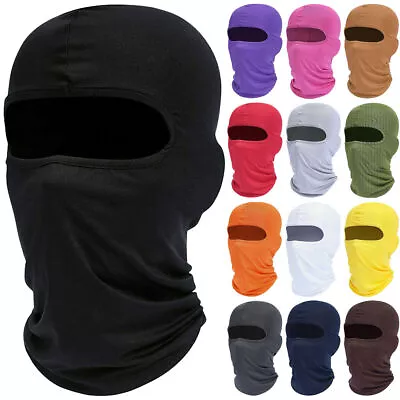 Motorcycle Cycling Thin Balaclava Face Mask Neck Gaiter UV Protection Sun Hood • $3.99