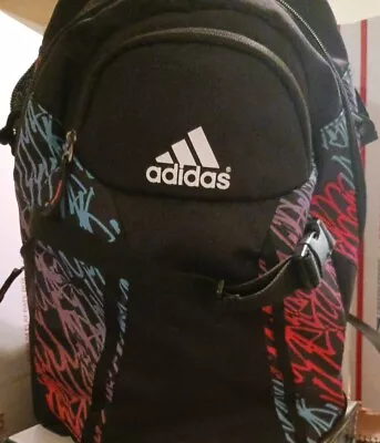 Adidas Softball Baseball Backpack Equipment Bag Black With Purple/Pink Unisex  • $22.99
