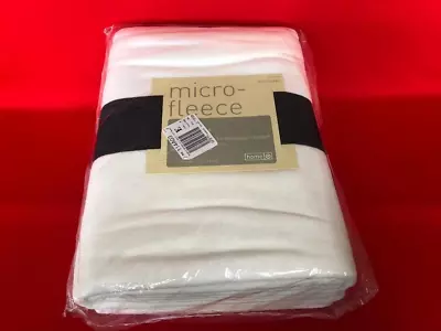 Target Home White Micro Fleece Blanket FULL / QUEEN NEW • $20
