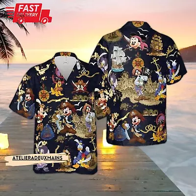 Disney Pirates Of Caribbean HAWAIIAN Shirt Disney HAWAIIAN Shirt Size S-5XL • $15.80