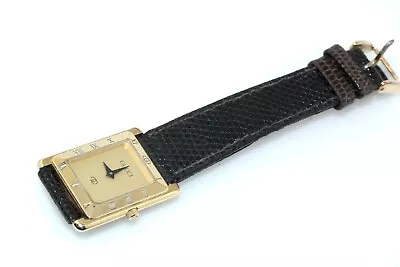 Vtg Gucci 4200FL Wristwatch Croc Band Needs Battery • $65