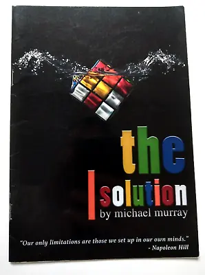 THE SOLUTION By Michael Murray - Rubiks Cube Magic Trick Book • $12.43