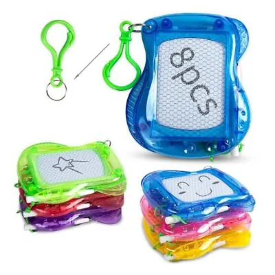 YouCute 8 Mini Magnetic Drawing Board With Metal Keychain Party Favors For  • £25.51