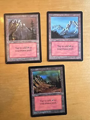 MTG [Beta] - Mountain (x3) - Excellent Condition! Magic The Gathering • $30