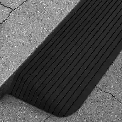 Heavy Duty Rubber Threshold Ramp Non-Slip Surface Wheelchair Access Aid Black • $103.85