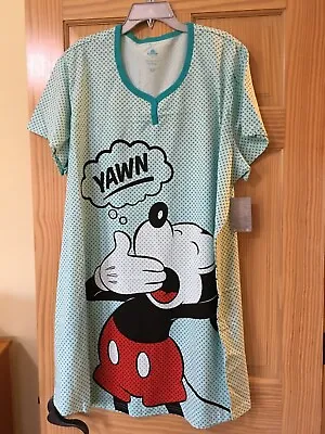 New Disney Store Mickey Mouse Nightshirt Nightgown Women Many Sizes • $24.70