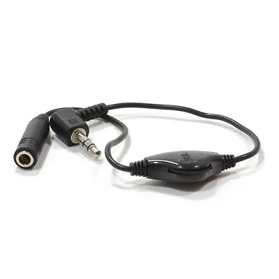 25cm 3.5mm Headphone Volume Control For Audio Connections Right Angle [007811] • £4.71