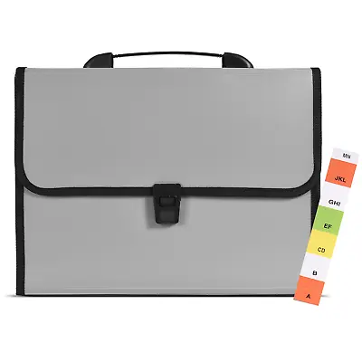 £6.99 • Buy A4 Expanding Box File 13 Pocket Documents Organizer Foolscap Paper Folder Wallet