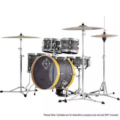 Dixon Jet Set Plus Series 5-Pce Drum Kit In Ebony/Yellow Finish • $2299