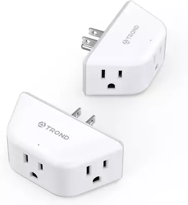 Multi Plug Outlet Extender 2 Pack - Electrical Wall Outlet Splitter 3 Way Outle • $21.60