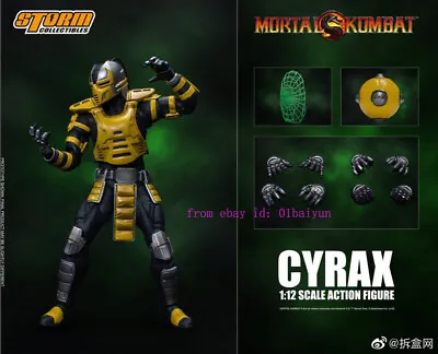 Perfect Storm Toys Mortal Kombat 1/12 Scale Cyrax Action Figure In Stock New Toy • $122.99