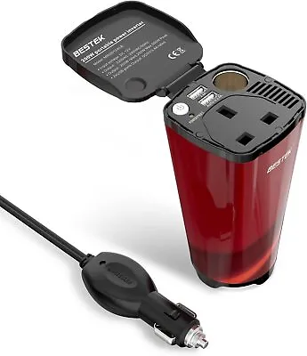 200W Power Inverter DC 12V To AC 240V 2USB Car Charger Adapter For IPhone Laptop • £34.99