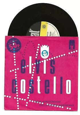 £4.99 • Buy Elvis Costello New Amsterdam/dr Luther Rare Single From Uk, Pink Sleeve