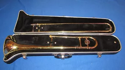 BUNDY TROMBONE Designed By VINCENT BACH Selmer USA W Case • $129