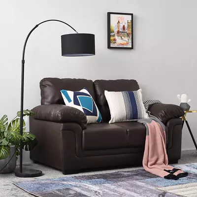 Modern Sofa Faux Leather 2 Seater 3 Seater Sofa Settee Couch For Living Room • £259.99