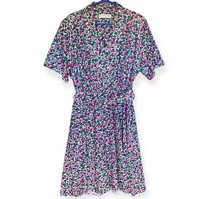 Vintage Marks And Spencer Size 18 Tea Dress - St Michael - Floral Print - Midi • £15