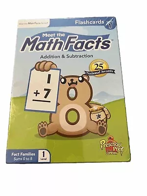 Meet The Math Facts Addition & Subtraction Level 1 Flash Cards School Learning • $14