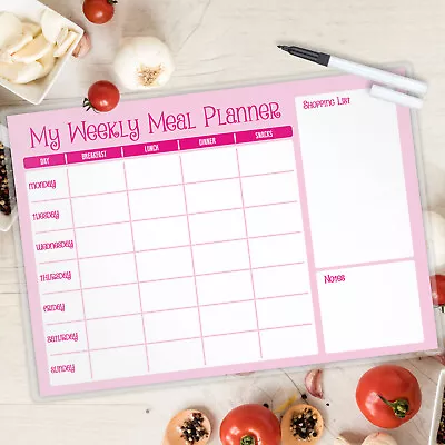 £3.99 • Buy Menu Planner Landscape FREE PEN -MAGNETIC AVAILABLE A4