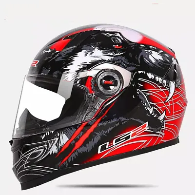 Motorcycle Full Face Helmet Motorbike Motocross Flip Up Helmets LS2 FF358 • $129.98