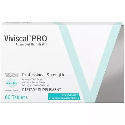 ORIGINAL Viviscal PRO Professional Hair Growth 60 Tablets Exp10/2022 MADE IN USA • $46