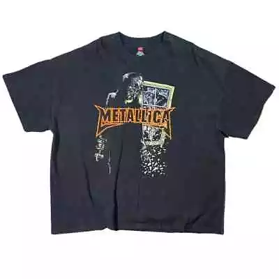 Vintage Y2K Metallica Pushead Grunge Tour T-shirt - 3XL • $50