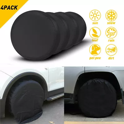 4X Waterproof Covers Wheel Tire & Tyre Trailer RV Camper Sun Protector 27 -29  B • $19.99